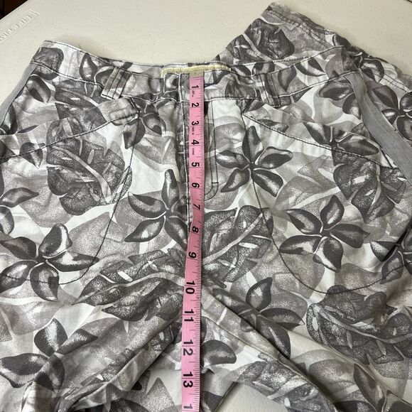 Cabelas Cargo Pants Womens 10x31 Gray Cotton Floral Print Utility Y2k Baggy - Picture 4 of 10